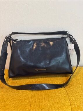 ALDO Navy Leather Shoulder Bag🍀🍀